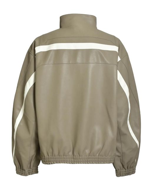 BREATH Green Embossed-Logo Bomber Jacket for men