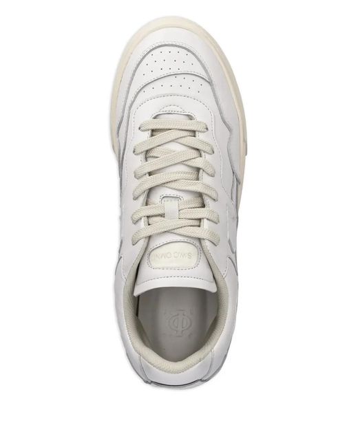 Stepney Workers Club White Leather Sneakers for men