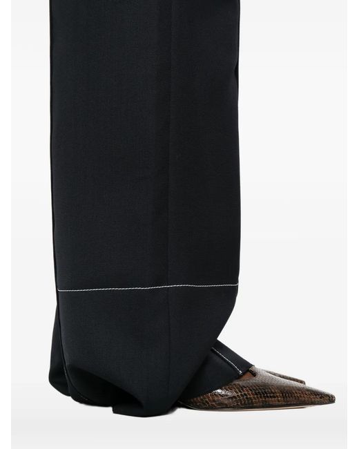 Seafarer White Wool Palazzo Pants