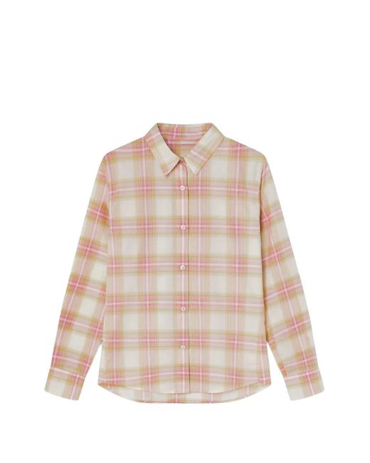 GIMAGUAS Natural Laura Check-Pattern Shirt