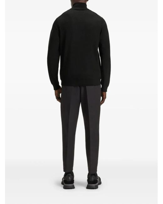 Boss Black Zip-Up Sweater for men