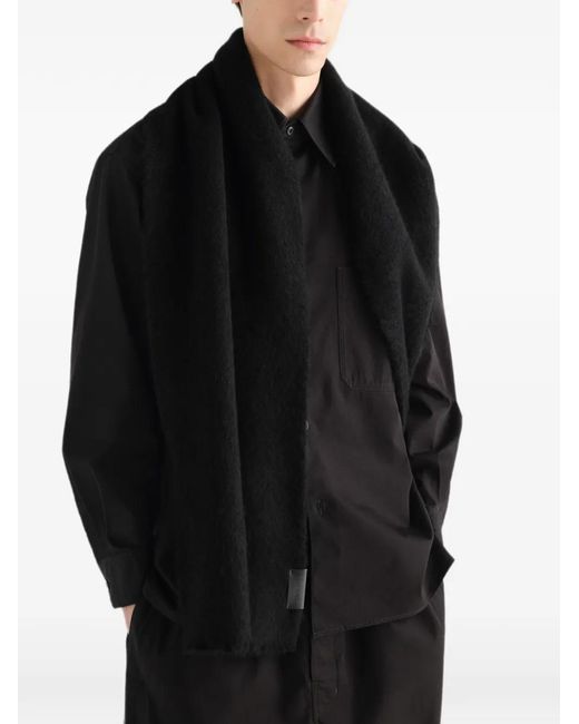Lemaire Black Fluffy Scarf