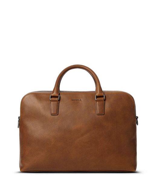 Shinola Navigator Gm Double Zip Briefcase in Brown for Men Lyst UK