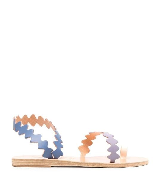 Ancient Greek Sandals Blue Eleftheria Onda Sandals