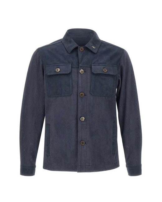 Bob Blue Surchemise À Poches Poitrine for men