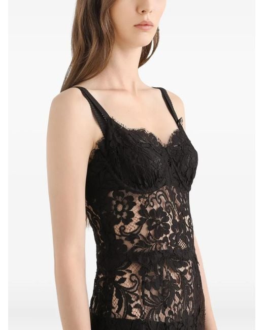 Dolce & Gabbana Black Cordonetto Lace Dress