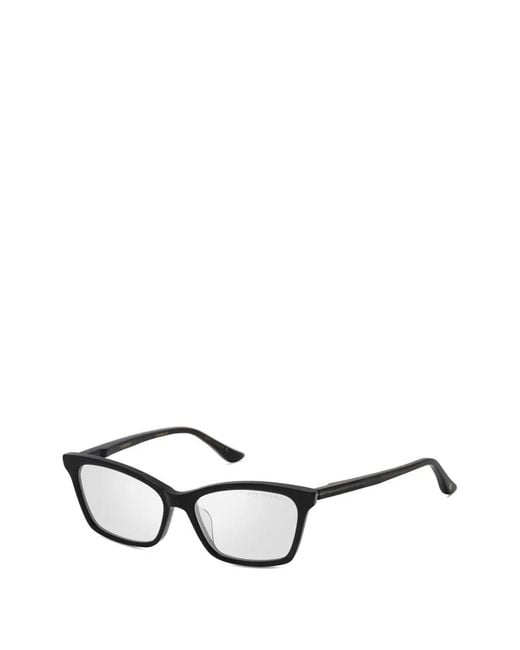 Dita Eyewear Black Rectangle Frame Glasses
