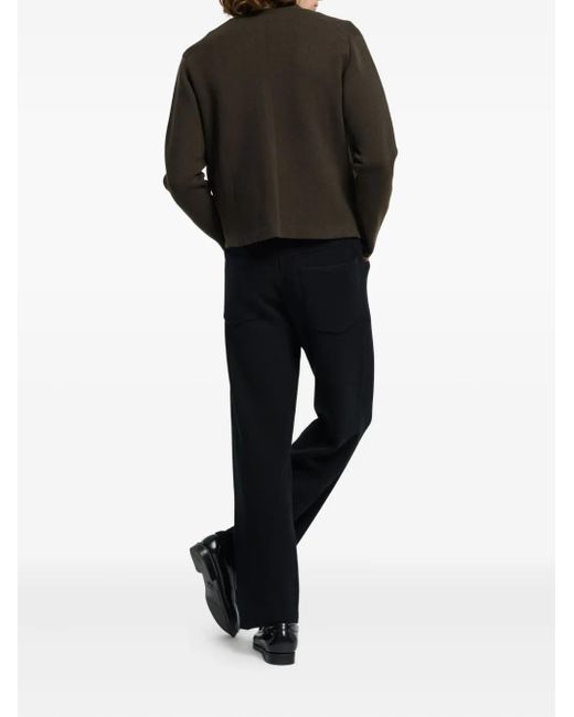 Barrie Black V-Neck-Button Cardigan