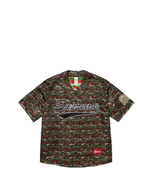 Supreme Brown Floral-Jacquard Jersey for men