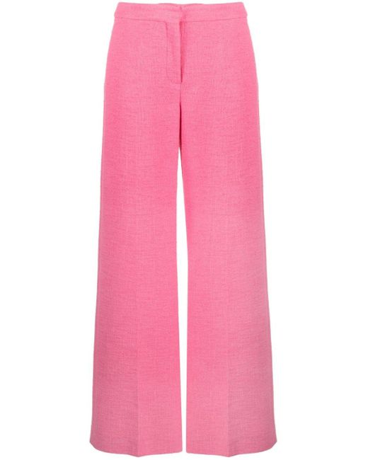 Pantaloni dritti di Moschino in Pink