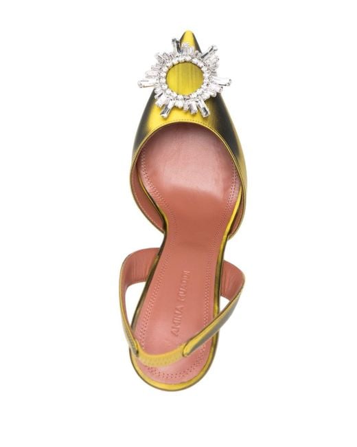 Zapatos Begum con tacón de 70 mm AMINA MUADDI de color Metallic