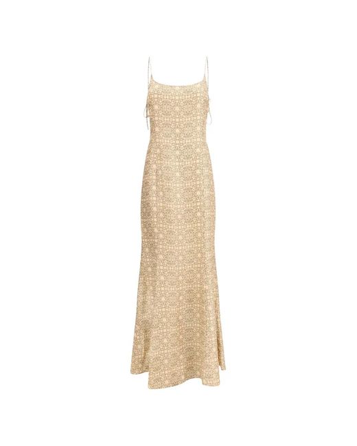 Kristina Ti White Floral-Print Dress