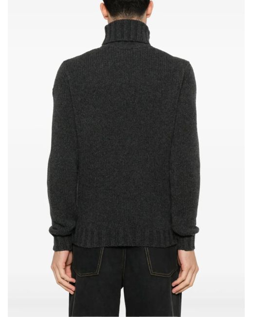 Moncler Black Turtleneck Sweater for men