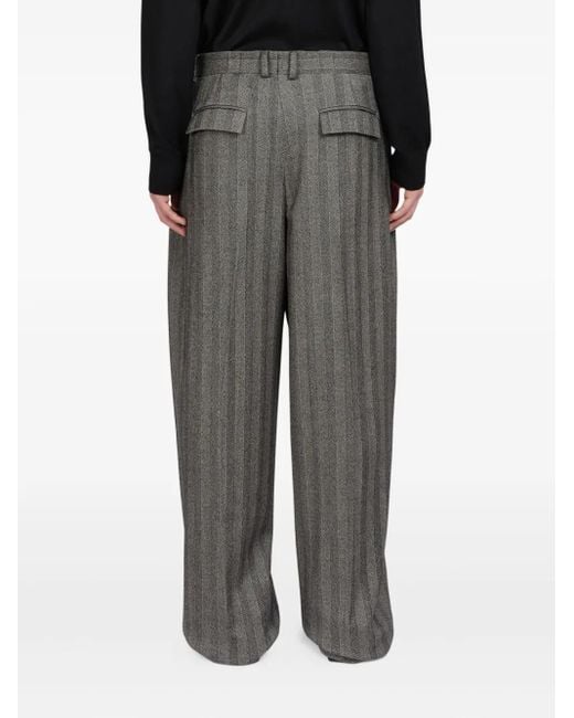 メンズ Ferragamo ベルトループ パンツ Gray