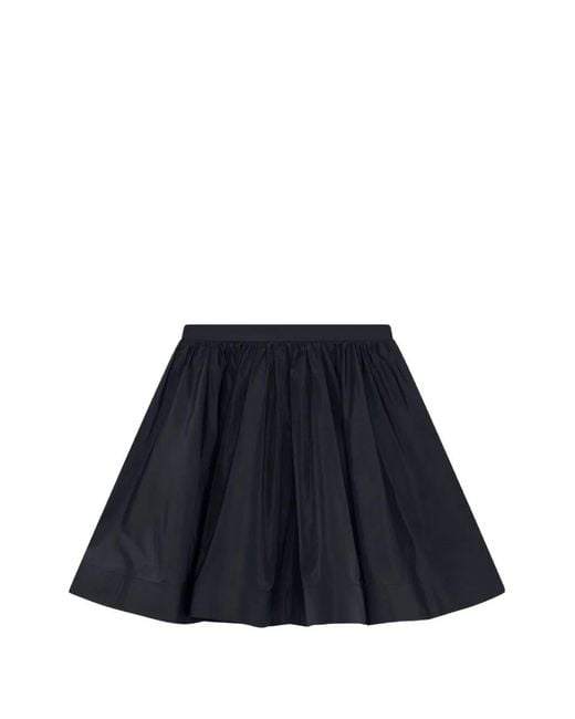 MSGM Blue Mini-Faltenrock