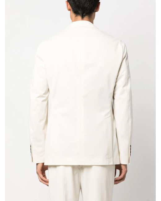 Brunello Cucinelli White Single-breasted Suit for men