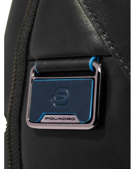 Piquadro Yellow Multi-Pocket Laptop Backpack for men