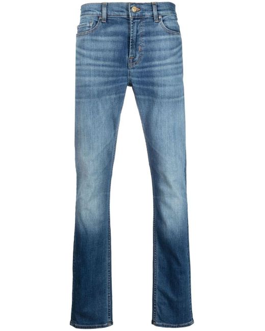 7 For All Mankind Paxtyn Skinny-Jeans in Blau für Herren | Lyst DE
