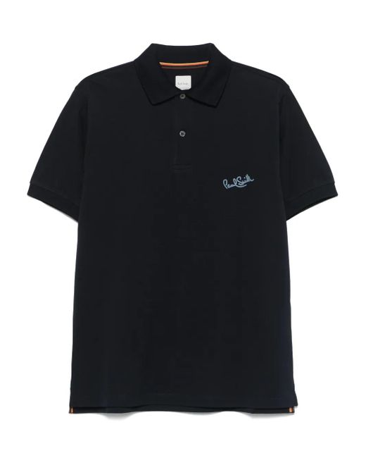 メンズ Paul Smith ロゴ ポロシャツ Black