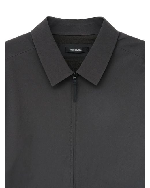 Hiking Patrol Black Zip-Front Shirt for men