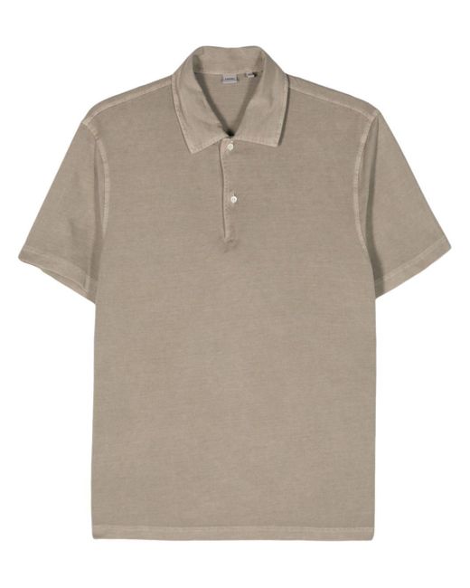 Aspesi Button-up Poloshirt in het Natural voor heren
