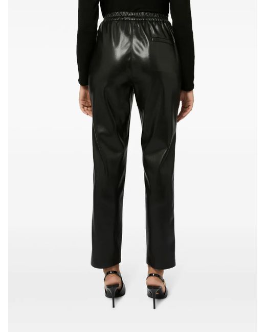 EMMA & GAIA Black Faux-Leather Pants