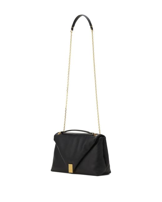 Lanvin Black Flap-Front Shoulder Bag