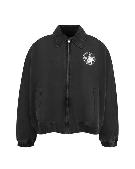 NAHMIAS Black Youth Enrichment Graphic-Print Jacket for men