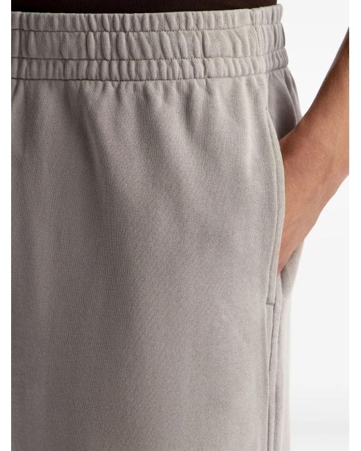 12 STOREEZ Gray Garment-Dyed Elasticated Sweatpants for men