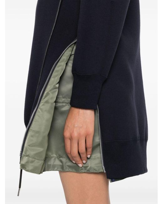 Sacai Blue Panelled Mini Dress