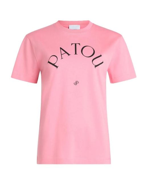 Patou Pink T-Shirt Mit Logo-Print