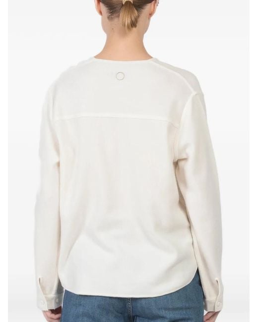 Oyuna White Buttoned Cardigan