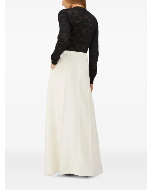 RETORI White Sartorial Rope Signature Maxi Skirt