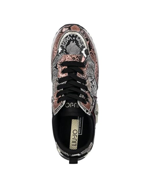 Liu Jo White Snake-Effect Sneakers