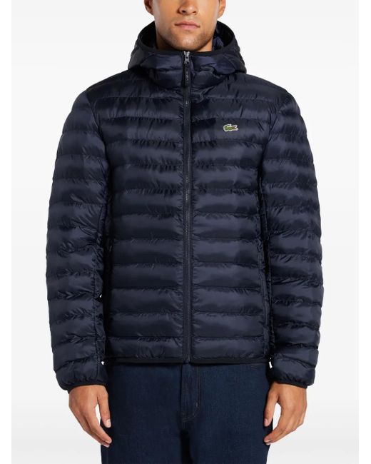 Lacoste Blue Water-Repellent Padded Jacket for men