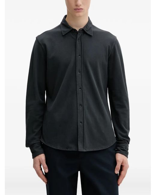 Rag & Bone Black Tomlin Long-Sleeve Shirt for men
