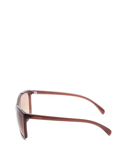 Calvin Klein Pink Square-Frame Sunglasses