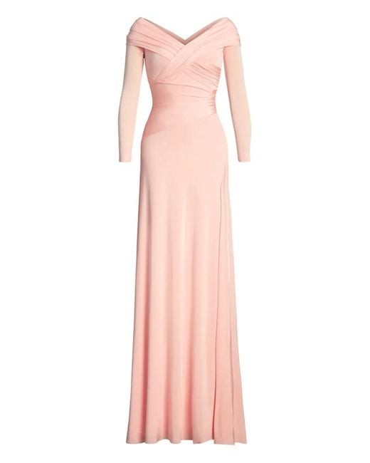 Ralph Lauren Pink Long-Sleeve Maxi Dress