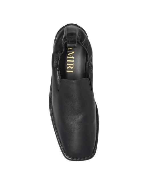 Amiri Black Slip-On Loafers for men