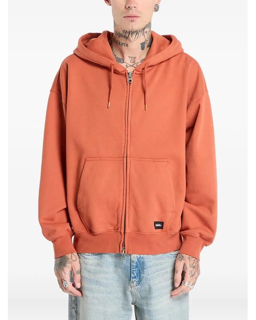Vans Orange Zip-Fastening Sweatshirt for men
