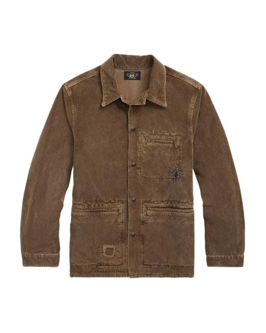 RRL Brown Corduroy Shirt for men