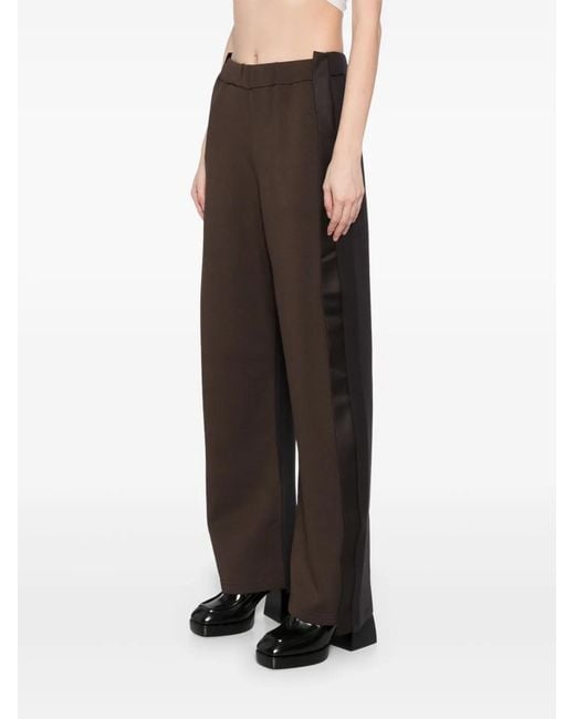 JNBY Gray Patchwork Straight Trousers