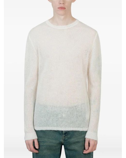 Paloma Wool Langärmeliger Pullover aus Mohair in White für Herren