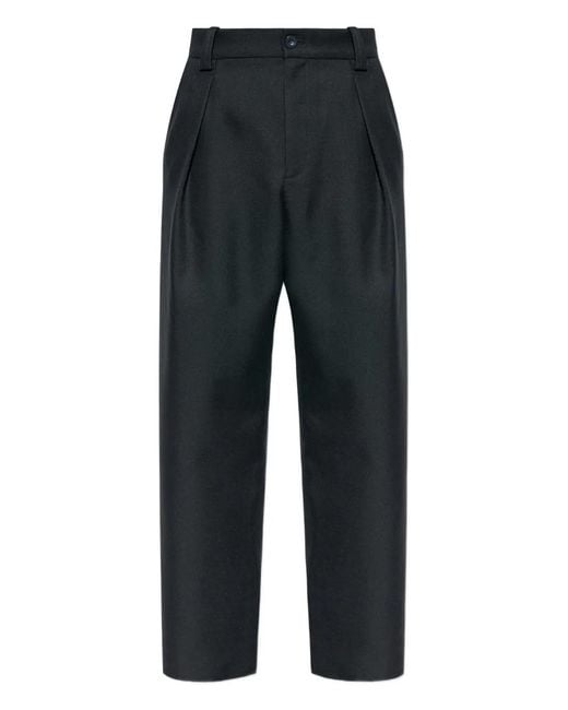 A.P.C. Black Pleated Trousers for men