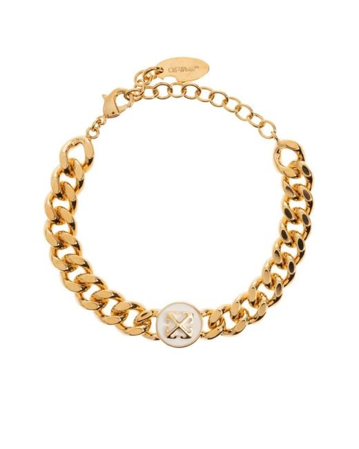 Off-White c/o Virgil Abloh Metallic Arrows Curb-Chain Bracelet