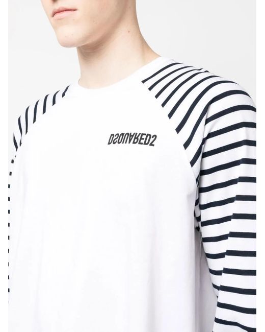 DSquared² White Long-Sleeve T-Shirt for men