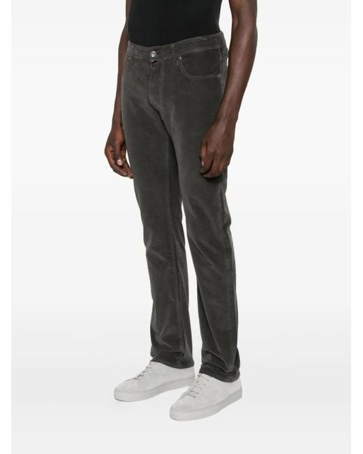 Jacob Cohen Gray Corduroy Trousers for men