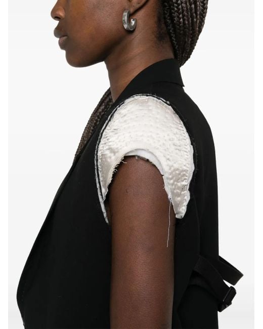 Rick Owens Black Dirt Tailored Vest