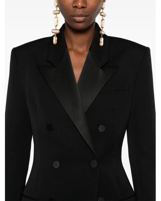 Saint Laurent Black Smocking Jacket