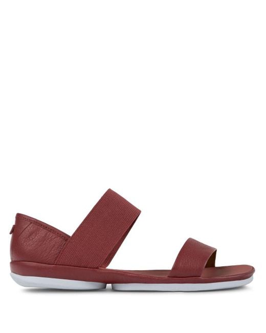 Camper Brown Right Nina Leather Sandals